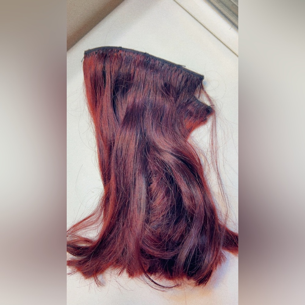 Rich Auburn Hair Extension 💯 human hair